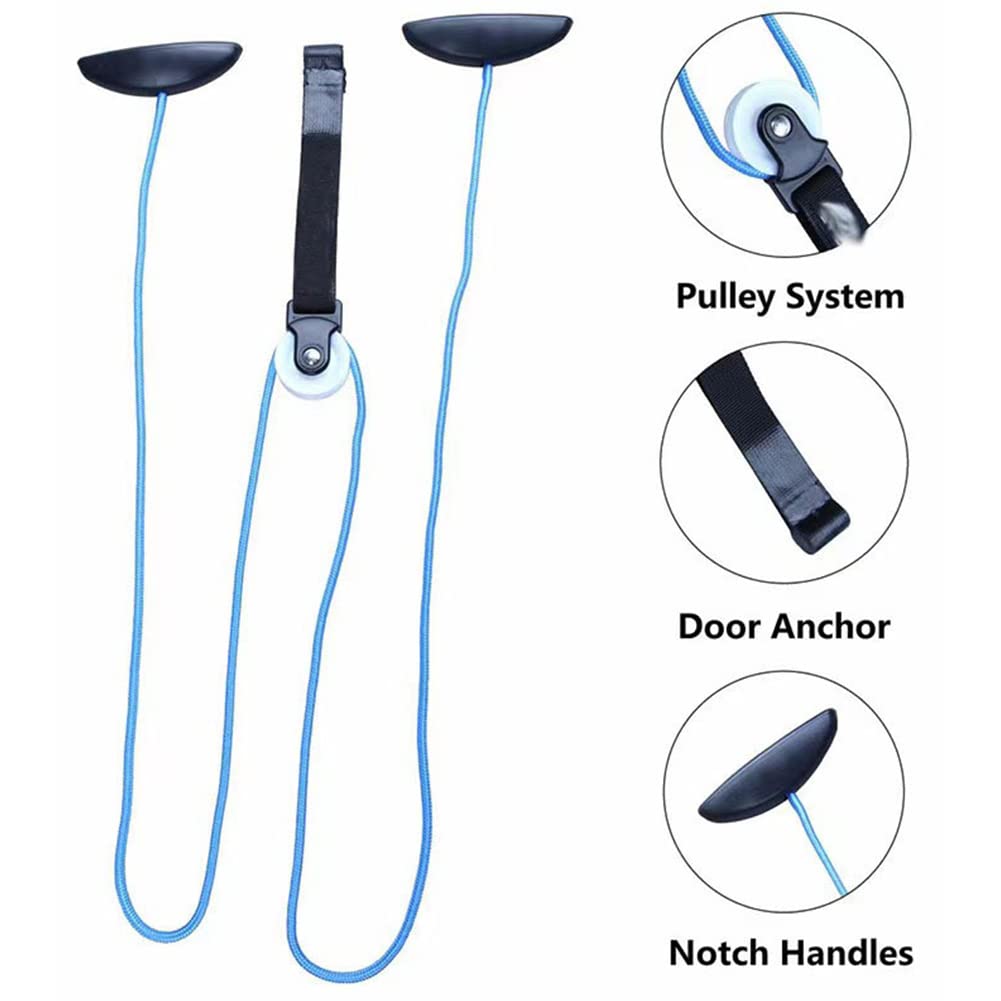 Schultertrainer Pulley, Seilzug Fitness, Shoulder Rope Pulley-Set, Schulter Physiotherapie Seilzug, Fitness Gymnastik Seil für Training Rehabilitation Reha Schulterbeweglichkeit