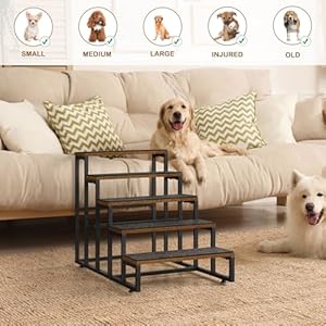 Pet-Stairs-for-Bed-Small-Dogs-5-Steps-Dog-Stairs-for-Small-Dogs-Pet-Steps-for-High-Bed-and-Couch-Sofa-Non-Slip-Dog-Stairs-for-Small-Dogs-Older-or-Injured-Pet-Brown - Cucciolini Doodles   Pet-Stairs-for-Bed-Small-Dogs-5-Steps-Dog-Stairs-for-Small-Dogs-Pet-Steps-for-High-Bed-and-Couch-Sofa-Non-Slip-Dog-Stairs-for-Small-Dogs-Older-or-Injured-Pet-Brown
