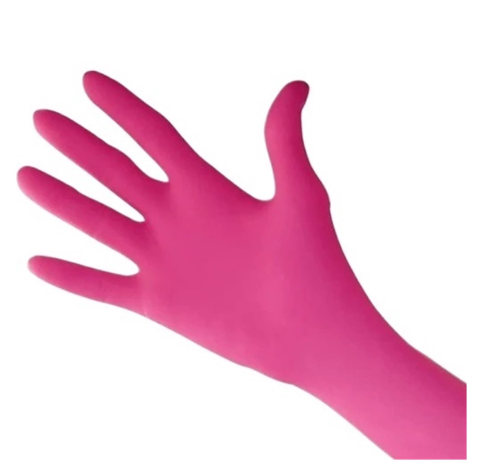 20/50/100 Szt. Różowe Rękawiczki Nitrylowe Jednorazowe Bezpudrowe Sprzątanie Gospodarstwa Domowego Praca W Kuchni Salon Kosmetyczny Tatuaż(Rose Red 100PCS,L)