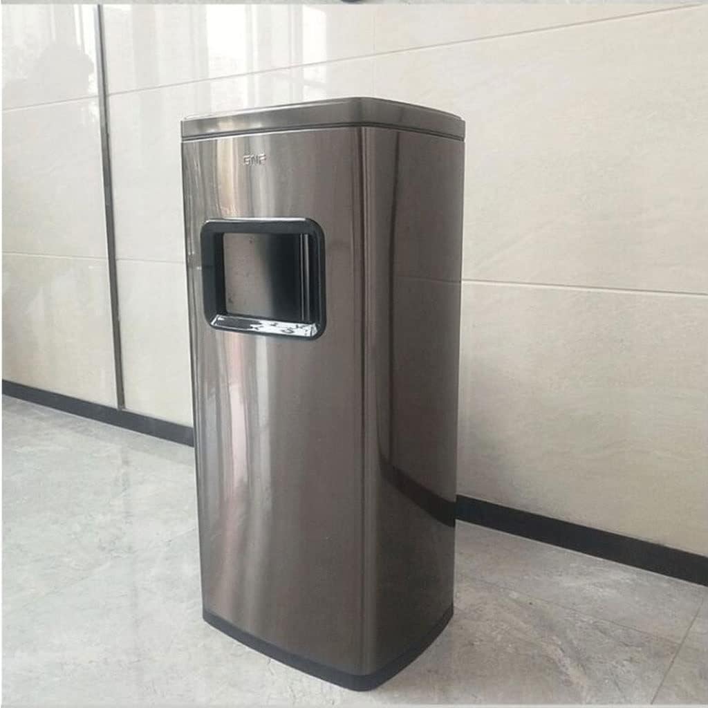 Stand Up Ashtray Stainless Steel Ashtray Trash Can Indoor Corridor Cigarette Butt Post Vertical Ashtray Outdoor Cigarette Butt Trash Can Cigar Ashtrays For Outdoors (Color : F)