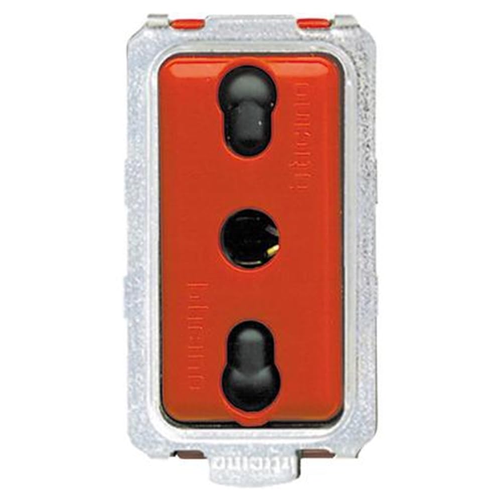 Magic Presa Bipasso 2P+​T 10/​16A Rossa
