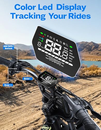 FLYSORA 1000W Electric Bike for Adults,48V 15.6Ah Electric Bicycle,28MPH Top Speed,24-50 Mile Range,16” Fat Tire Mountain e-Bike,Full Suspension,Dual Disc Brakes,UL2849 TUV Certified eBike - Image 6