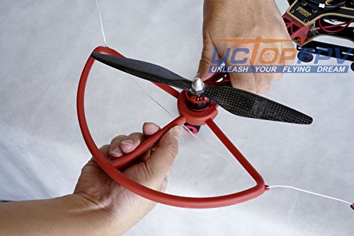 Summitlink Snap On/Off Prop Guards White&Red Compatible For Dji Flamewheel F550 Tool-Free Quick Snap #TOP6