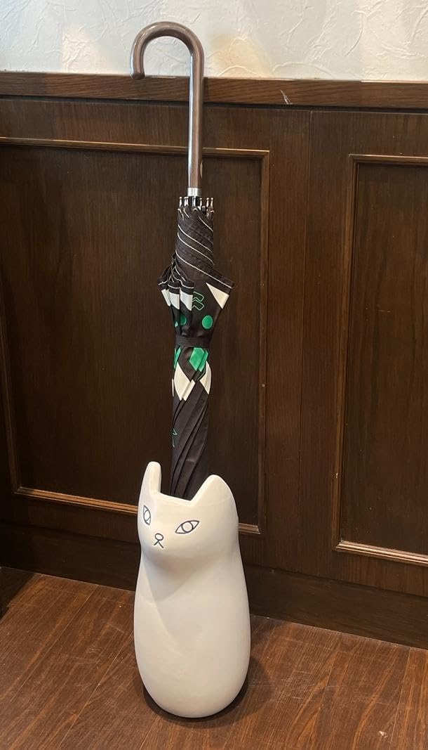 ★新品 アンブレラスタンド 傘立て ネコ 猫 陶器製 高さ34.5cm 雑貨置物 Amazon.co.jp: アンブレラスタンド 傘立て ネコ 猫 陶器製 高さ