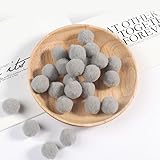 GIOTEL 2000pcs 20mm Pompom Ball Suitable for Making All Kinds of Handicrafts (Color : 23 Light Gray, Size : 20mm 2000pcs)