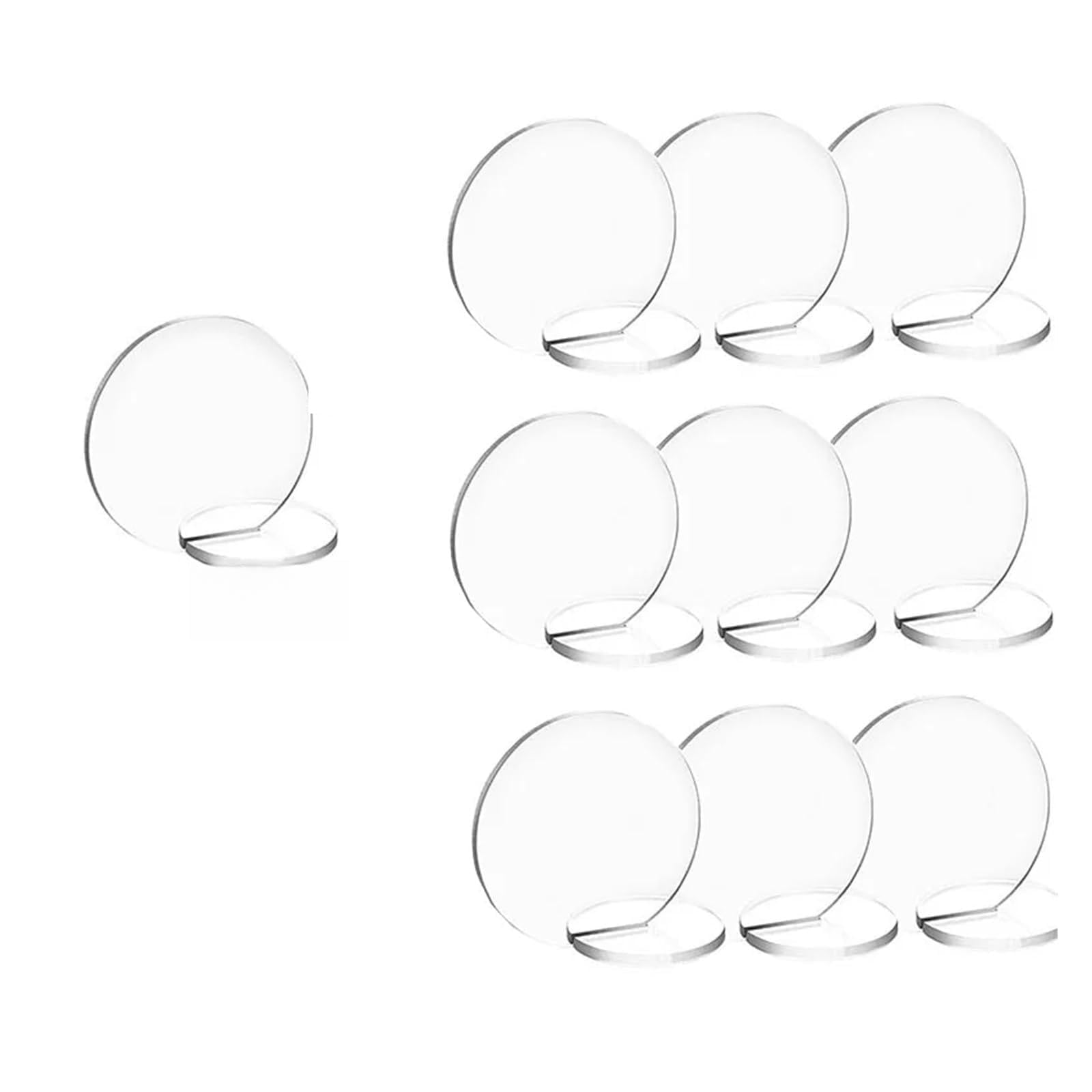 QMDSNFB Table Number Holders 10 Sets Wedding Table Numbers Clear Arch DIY Sign with Stand Blank Holder for Wedding Reception Party Centerpieces Decor(Item 2)