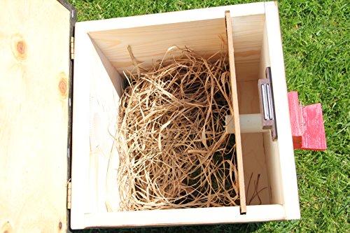 Garten und Holztrends Hummelhaus (H1) Hummelkasten, Hummelhotel, Hummelpenzion mit Wachsenmottesperre, Insektenhotel… – Bild 8