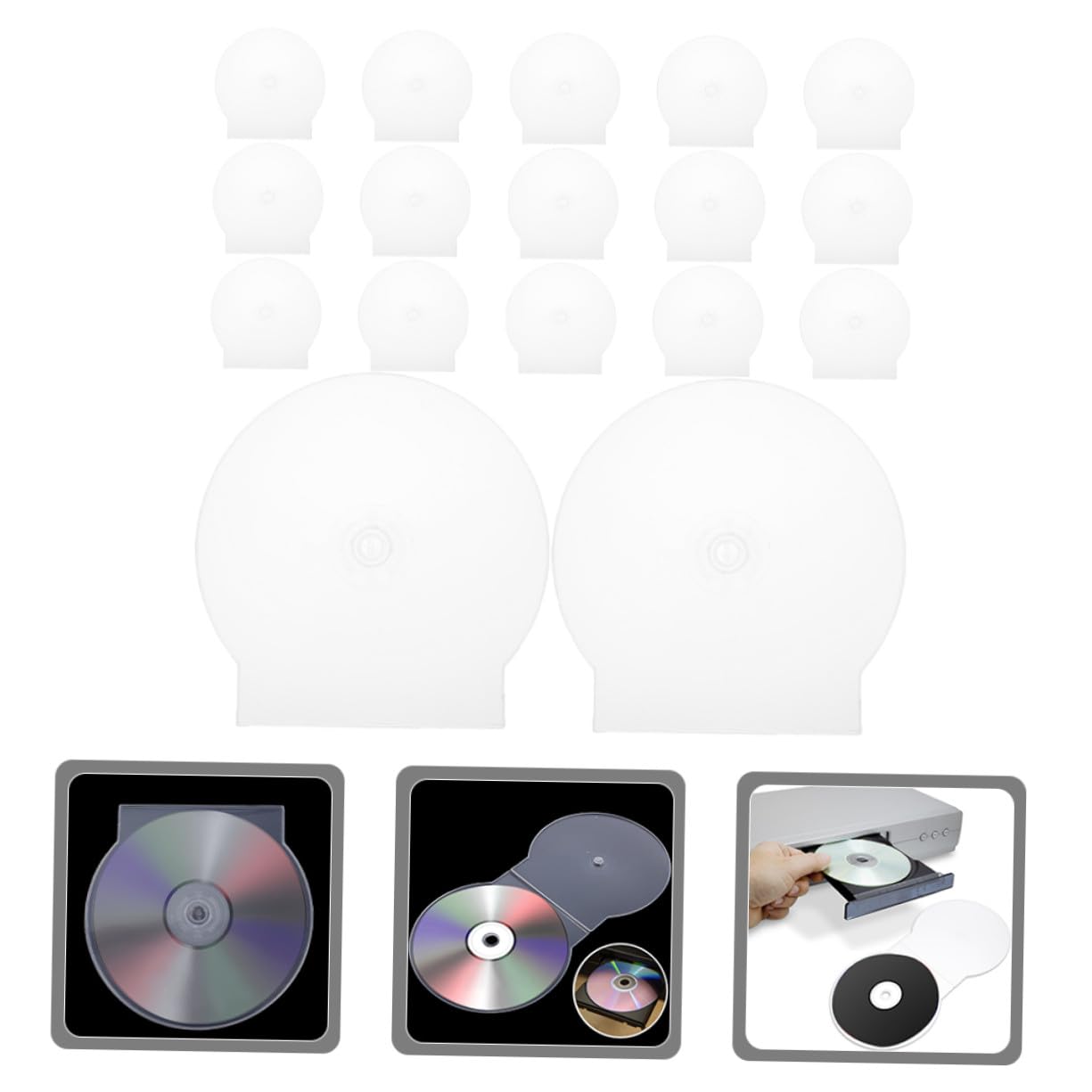 Custodia per CD Singolo Trasparente in Plastica Rigida, Protezione Anti-graffio e Polvere, Porta Dvd Standard per Archiviazione Ordinata, Set da 50 Pezzi per Uso Domestico