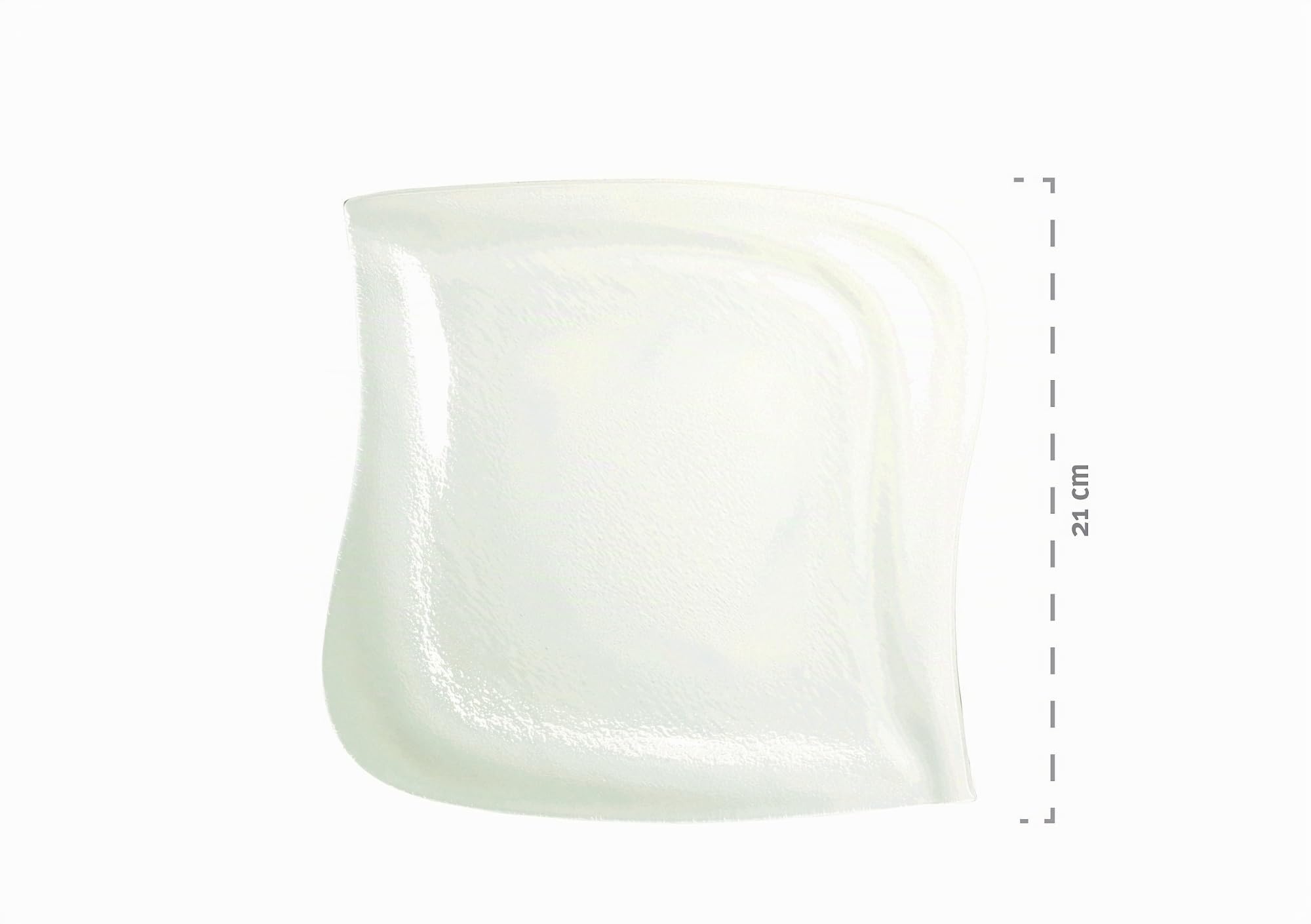Verso La Musica 922263 Set 6 Piatti da Dessert in Vetro 21x20 cm [Importato]