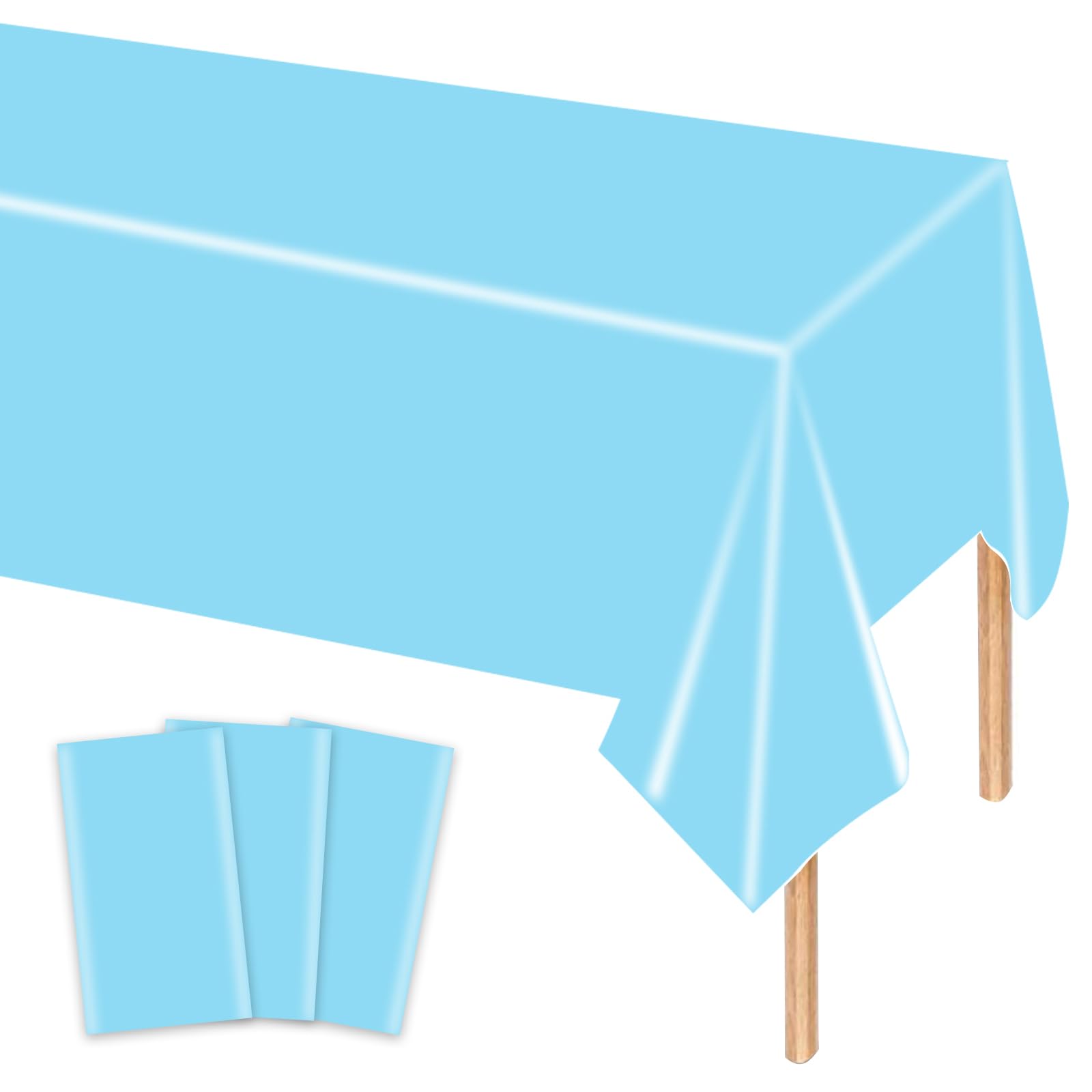 Lot De 2 Nappes Jetables - 137 × 274 Cm - En Plastique