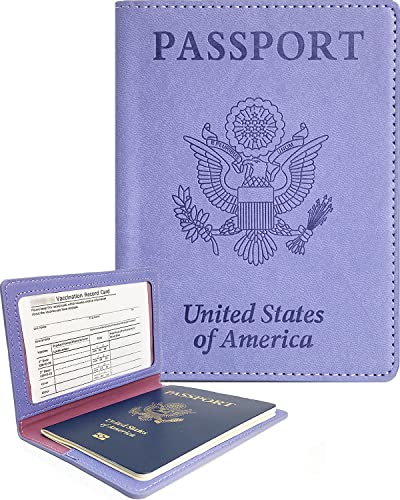 Passport Holder with Vaccine Card Slot,Passport and Vaccine Card Holder Combo,Passport Cases Passport Holder Passport Cover with Vaccine Card Holder,Passport Book and Vaccine Card Holder
