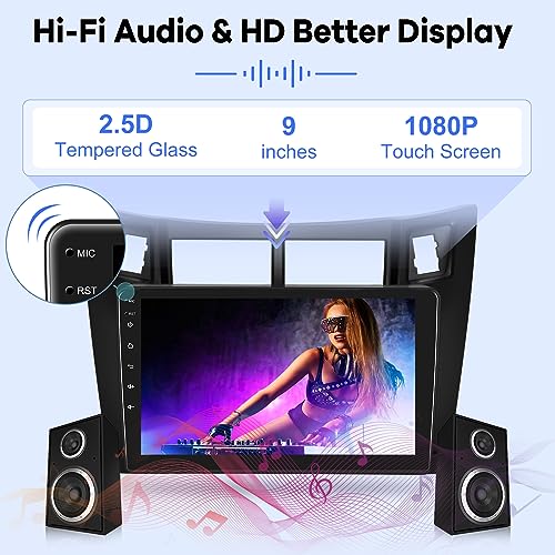 Radio para Toyota Yaris 2008-2011 Pantalla táctil 9 pulgadas miniatura 5