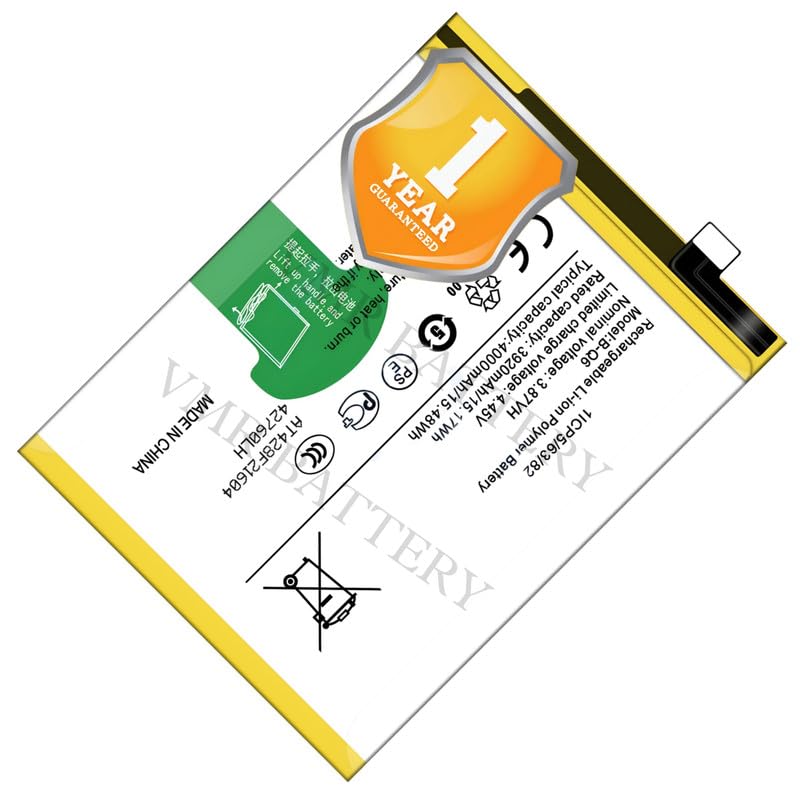 Image of Original B-Q6 Battery Compatible for Vivo V21e 5G (V2055) - (4000mAh) - 1 Year Warranty X2