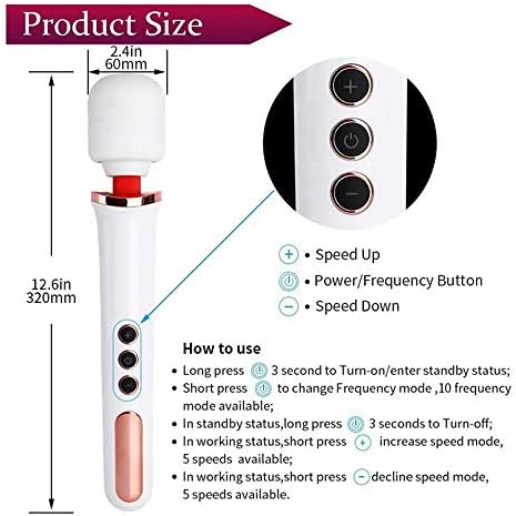 Vibrador potente para mujer Enorme Varita mágica Cuerpo ...