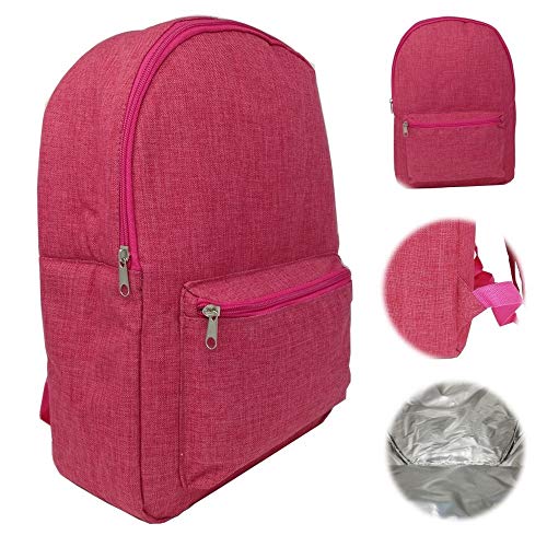 Preisvergleich Produktbild Parpyon Kühlerrucksack, tragbar, Kühltasche, Kühltasche, für Camping, Picknick, Trekking, Reisen, für Damen, Moda Fuchsia
