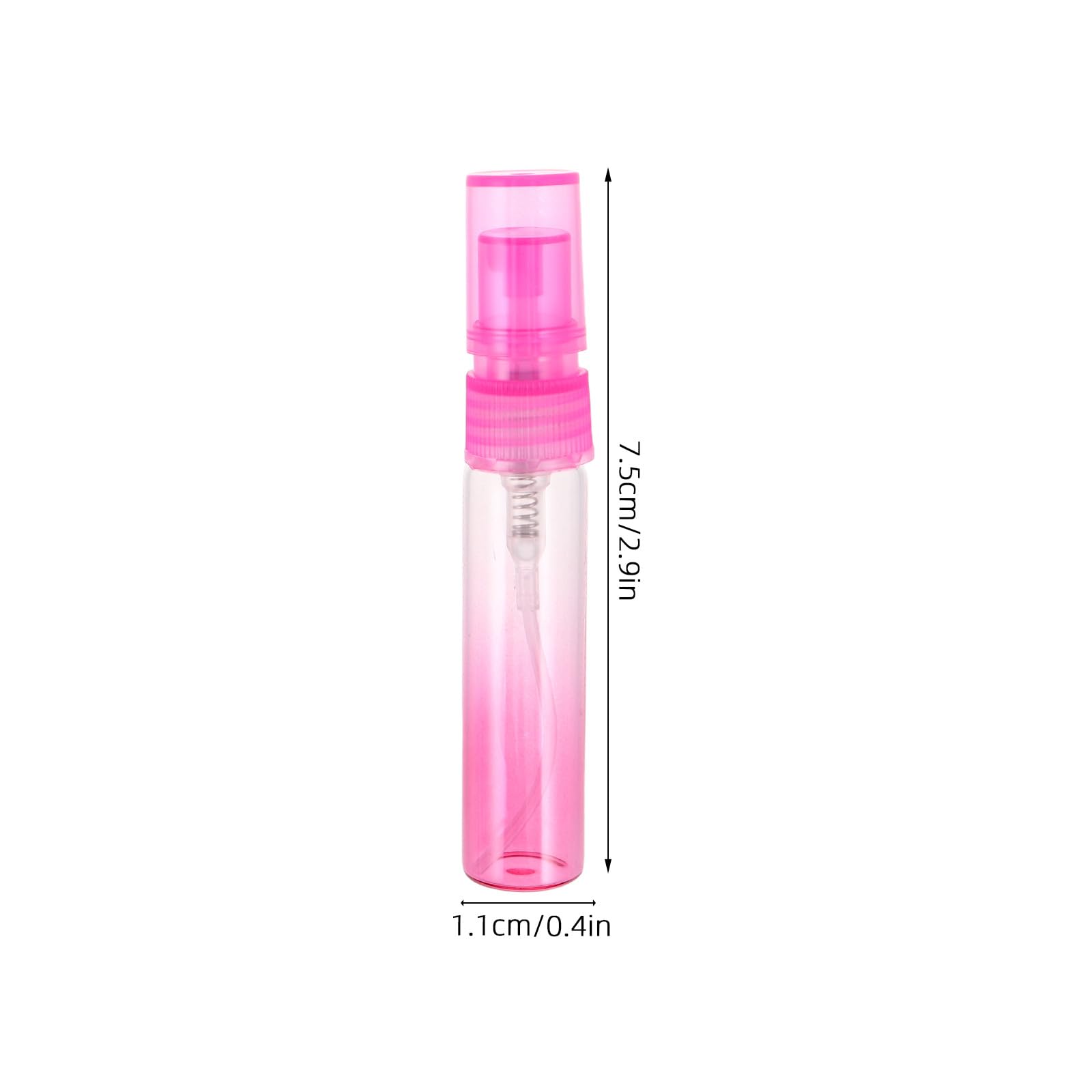 OUNONA 30 szklanych butelek na próbki perfum: 5 ml miniaturowe fiolki z rozpylaczem do torebki podróżnej - pusty, wielokrotnego użytku atomizer do perfum dla kobiet, dziewcząt i mężczyzn
