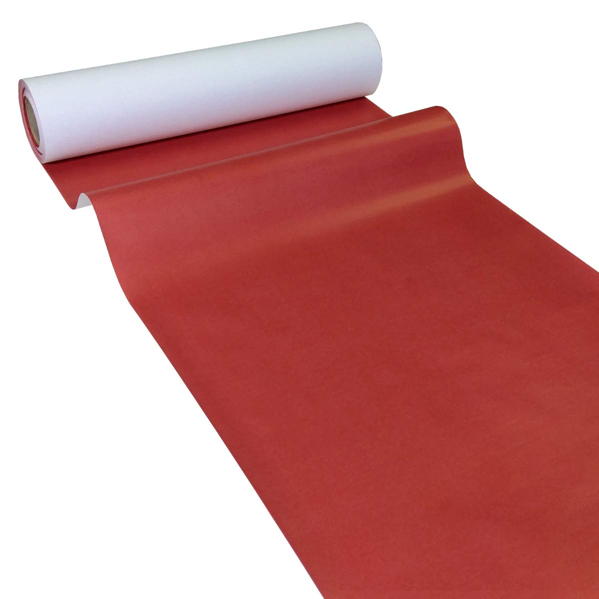 Junopax Red 50M X 0.40M Banquet Roll Paper Table Runners | Disposable Table Runners | Wetproof And Damp Wipeable