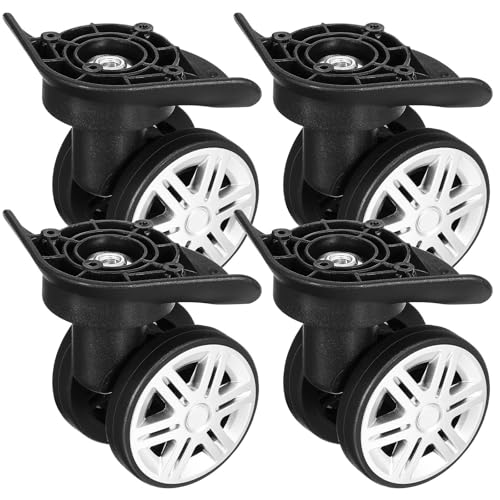 Ruedas desmontables de maleta con rotación 360 y kit completo de tornillos para reparación