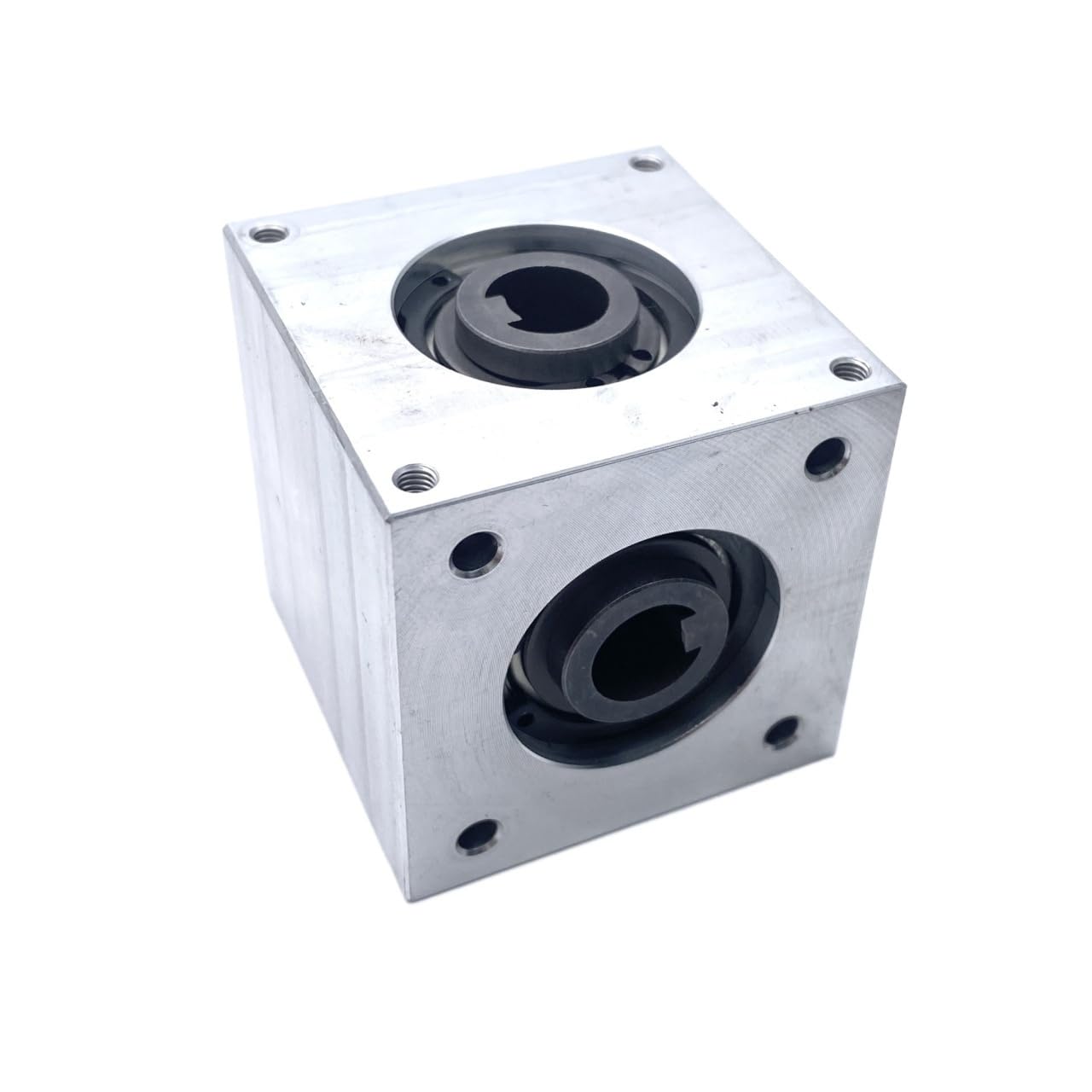 Getriebe 90-Grad-Eckgerät 42x42x42mm Kegelrad-Wendegetriebe 1:1-Übertragung Einzelausgangswellenkommutator Lenkrichtung(10mm Hole)