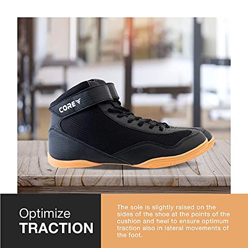 core wrestling shoes  high traction wrestling shoes for men women youth amp kids - durable shoes for wrestling boxing weightlifting amp bodybuilding  combat sports footwear lightweight gym shoes