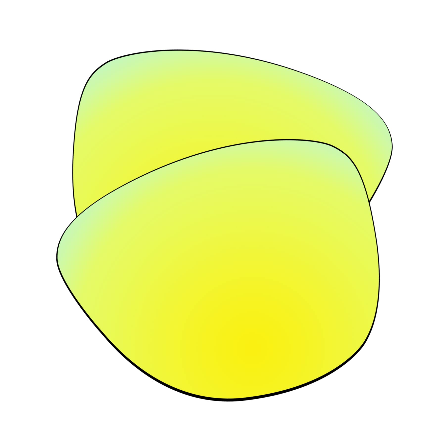 EZReplace Lentes de repuesto para gafas de sol Oakley Frogskins OO9013 (lentes polarizadas), se adapta a Oakley Frogskins Frame (amarillo dorado)