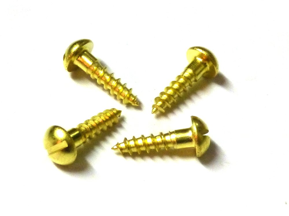 Viti Per Legno In OTTONE Testa Tonda - Foto 2