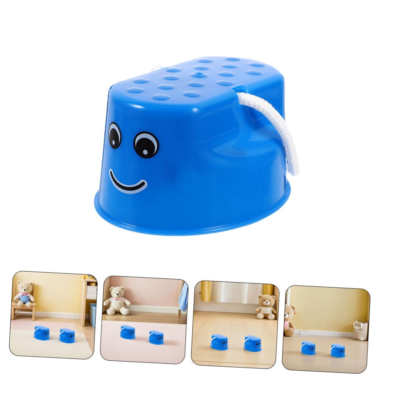 8 Zancos de Plástico para Niños, Zancos de Entrenamiento Sensorial para Mejorar el Equilibrio, Juguetes para Actividades al Aire Libre y Desarrollo de Confianza