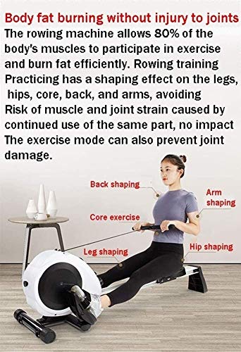 Image of Rowing Machine Magnetic Resistance Multifunctional Indoor Small Fitness Equipment Can be Stored Upright Intelligent Mute for House Use
