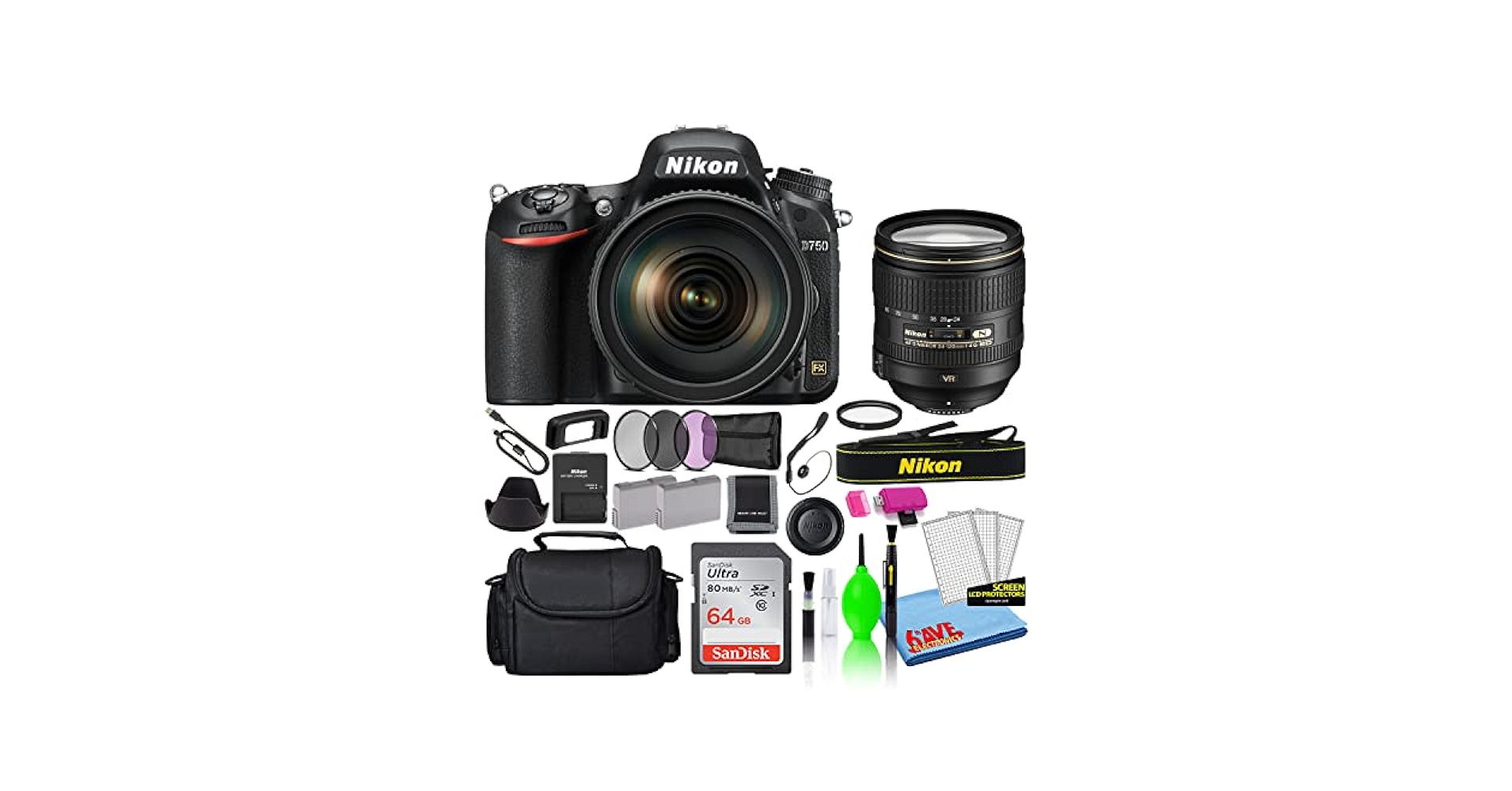 Amazon.com : Nikon D750 24.3MP DSLR Digital Camera with 24