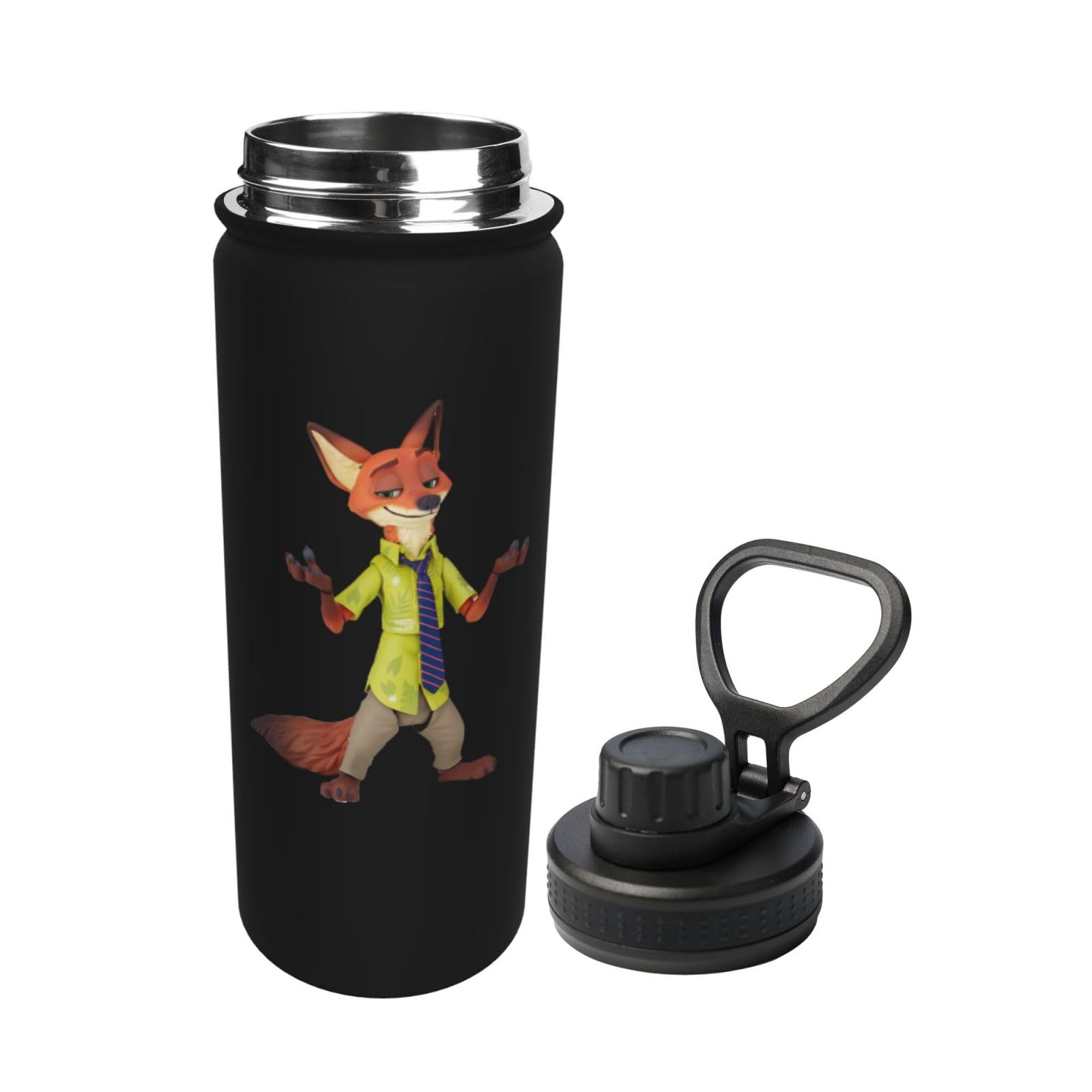 Amazon | ズートピア ニック・ワイルド 水筒 直飲み 魔法瓶 マグボトル
