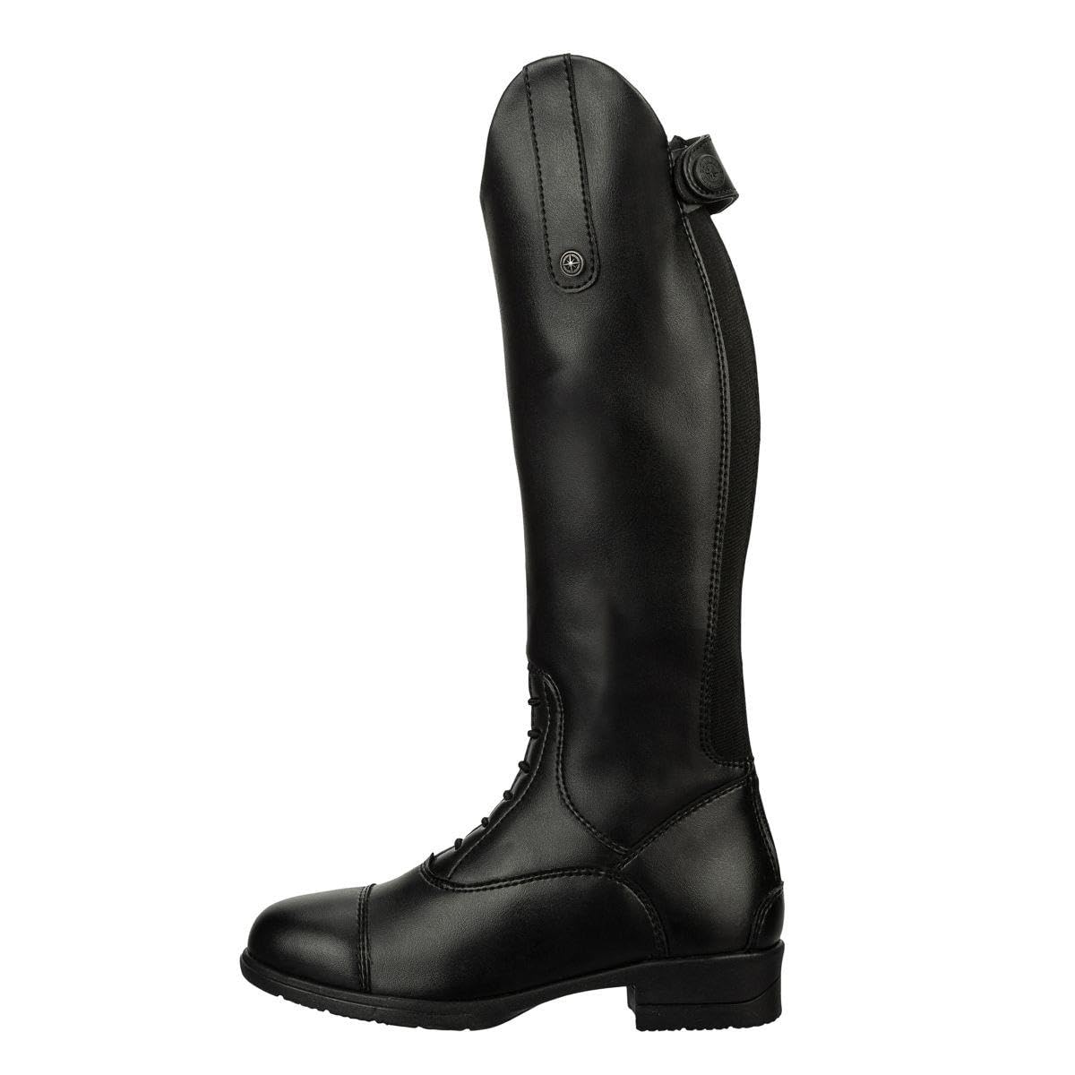 SUEDWIND FOOTWEAR Bottes d'équitation « Kids Fun » pour l'hiver - En cuir synthétique - Doublure en peluche - Respirantes - Coupe parfaite - Taille 29-41 - Couleur : noir