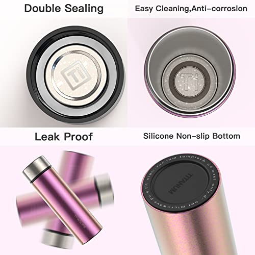 Titanium-Bottle5-oz150ml-Thermos-Water-Bottle-Insulated-Titanium-Bottle-Keeps-Drinks-Hot-or-ColdPerfect-for-Purse-or-Kids-Lunch-Bag