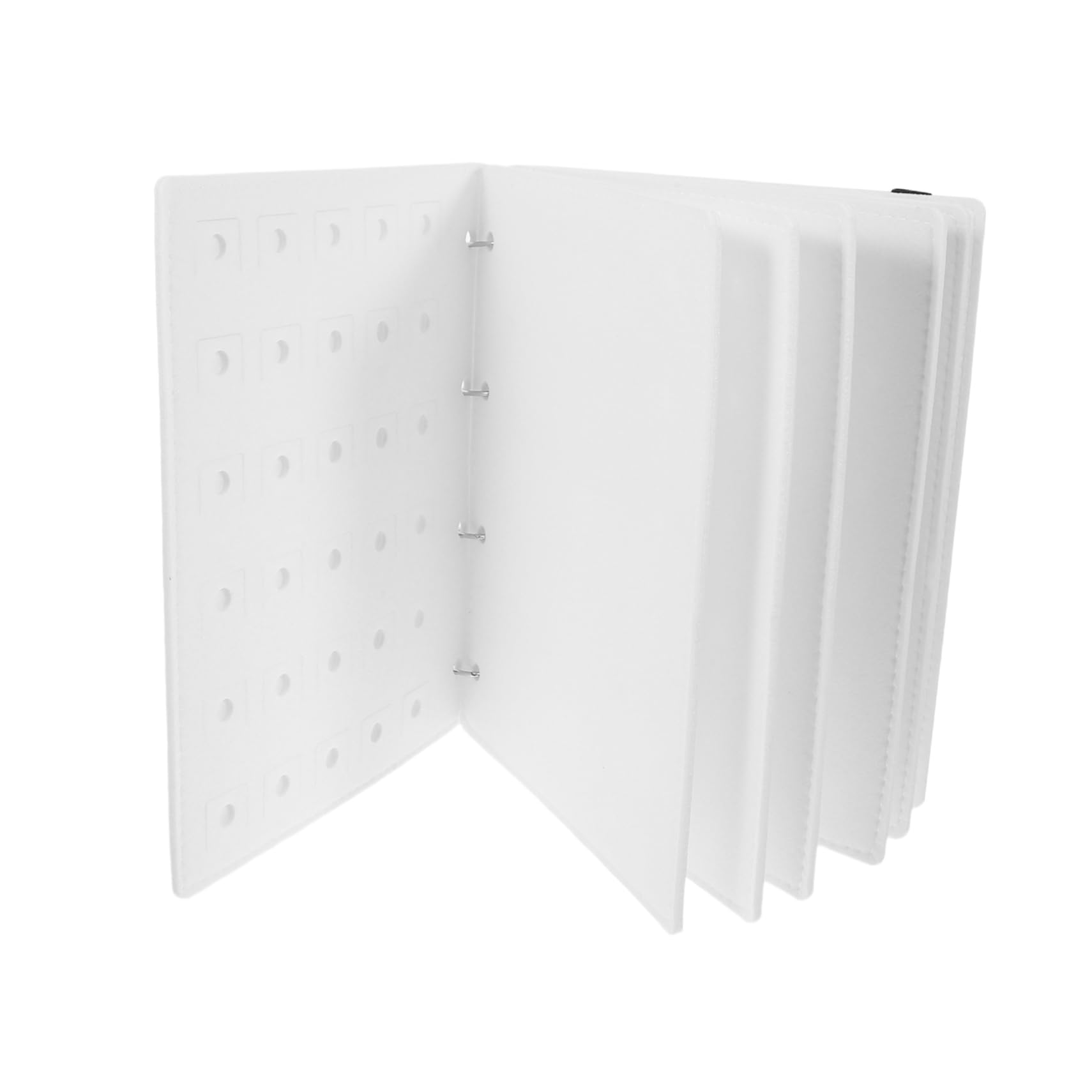 DOITOOL Elegant Round Pin Binder Shoe Charm Storage Book Space-saving Jewelry Organizer