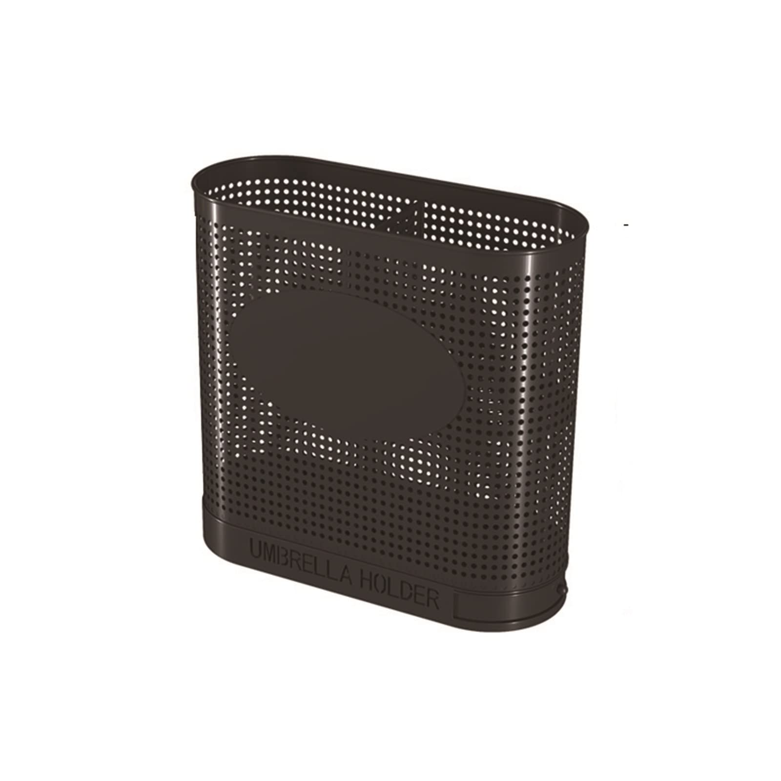 Support parapluie en métal ovale au design épuré pour intérieur moderne