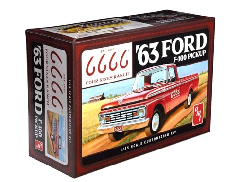 AMT 1963 Ford F-100 Four Sixes Ranch Pickup Kit de Modelo a Escala 1:25
