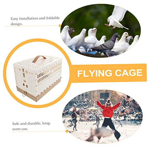 Image of Foldable Pigeon Cage Portable Pigeon Domestication Transportation Bird Cage for Resting and Travel for Racing Pigeons and Easy to Clean