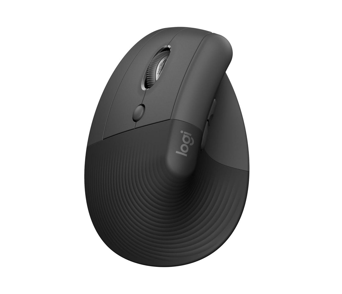 Logitech Lift Left Vertical Ergonomic Mouse, Left-handed, Wireless, Bluetooth or Logi Bolt USB, Quiet clicks, 4 buttons, compatible with Windows/macOS/iPadOS, Laptop, PC - Grey Grey Modern Left-Handed