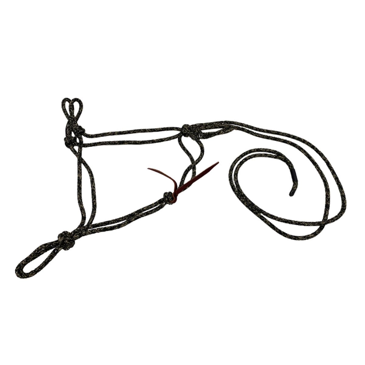 Parelli Horseman's Strong Lightweight Simple Knots Everyday Use UV Resistant Thin Smooth Yachting Braid Polyester Horse Rope Halter with Leather