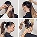 Straight Wrap around Ponytail Brown Blonde Ombre Hair Extensions 22inches Long Hairpiece for Women Girl Gift (22 Inch (Pack of 1), Straight- Dark brown+sandy blonde)