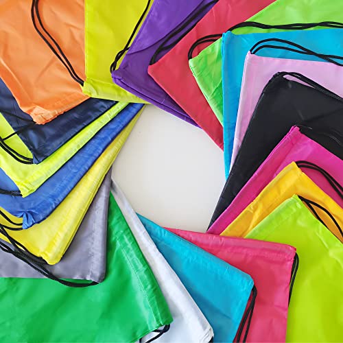 300 Pieces Drawstring Backpack Bags Sports Sackpack Bulk Cinch Gym Bag For Women Men Outdoor Sports Backpack(20 Colors)3
