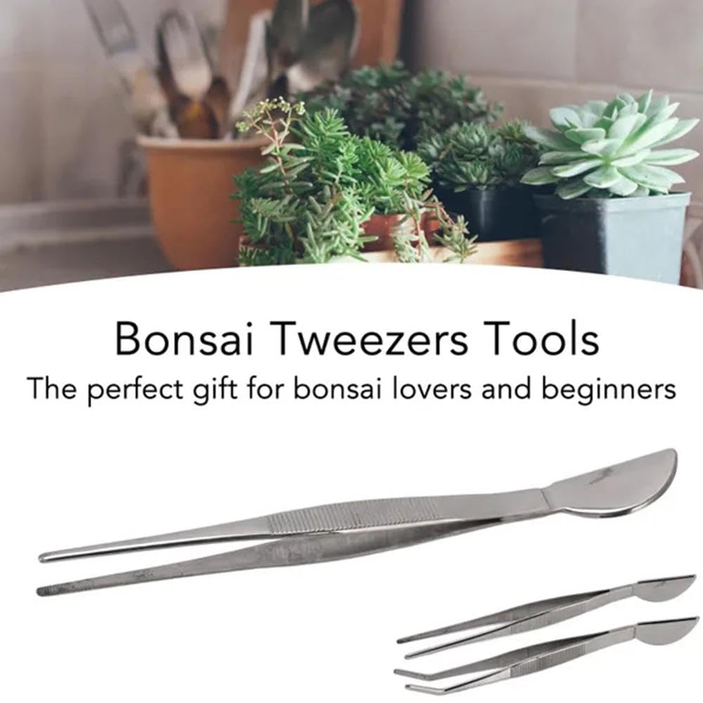 ZXCVWWE Pince à épiler 2 en 1 pour plantes d'aquarium, mini râteau pour plantes succulentes, mini outils de jardin, outil multifonction pour pot à plantes, bonsaï, outil de culture du sol pour plantes