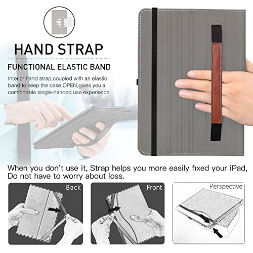 Image of IPad Pro 12.9 Inch 2017 / 2015 Case, Ztotop Premium Leather Slim Folding Stand Folio Cover for New Apple Tablet with Auto Wake / Sleep and Document Card Slots, Multiple Viewing Angles,Brown