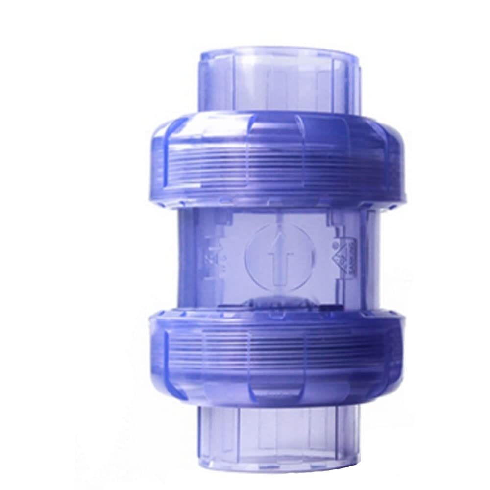 1 stücke upvc Rückschlagventil Transparente PVC-Rohrarmaturen Gartenbewässerung System Aquarium-Fischtank Nichtrücklaufverbinder,Inner Diameter 25mm