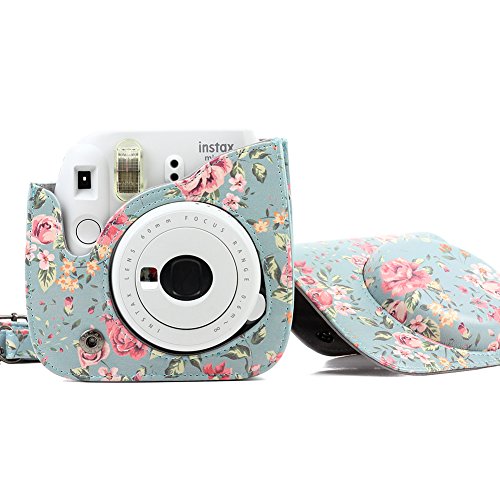 Capa protetora para câmera Fujifilm Instax Mini 8 Mini 8+ Mini 9 câmera instantânea com alça de ombr