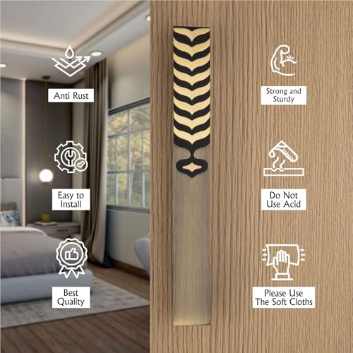 Image of COMPASS 18 inch Brass Main Door Handle | Door Handles for Main Door | Pull Handles for All The Doors of House | Office | Hotels | PH-RDO (Pack of 1, Antique Finish)