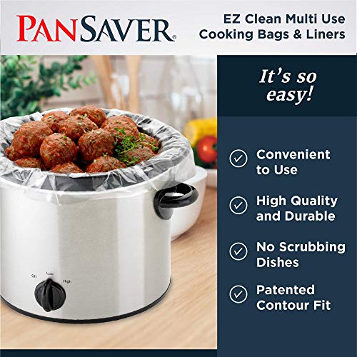 PanSaver EZ Clean Multiuse Cooking Bags and Slow Cooker Liners, 50 Count - Thumbnail 4