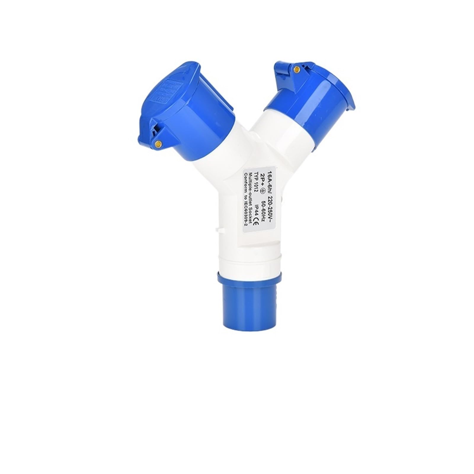 MUYTQAERG IP44 Three-Way Waterproof Industrial Aviation Plug and Socket Y-Type 1 Input to 3 3P 4P 5P 16A 32A 220V 380V(3P 32A 1to2)