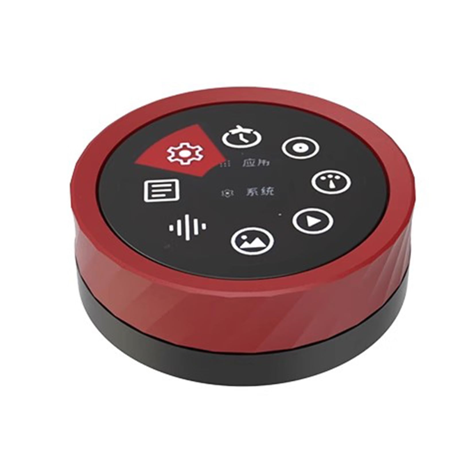 1,8 cala okrągły pojemnościowy ekran dotykowy, bezprzewodowy, wtórny, kompatybilny z odtwarzaniem Bluetooth, czytnik książek elektronicznych, metalowa gałka CNC