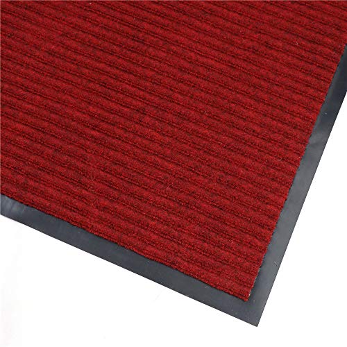 Fani DM06S Large Outdoor Indoor Entrance Doormat Red Waterproof Low Profile Entrance Rug Front Door Mat Patio Anti-Skid Rubber Back thumb #6