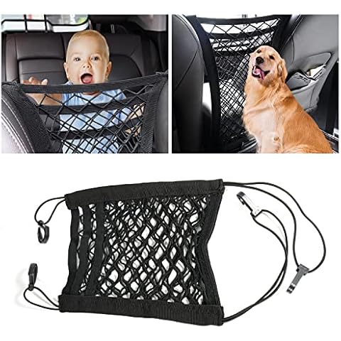 Car Barrier Divider for Dogs Pets Kids Children Truck Car Seat Organizer Car Gate Net Pocket Seat Storage,Car Stowing & Tidying (Three Layer) Cover